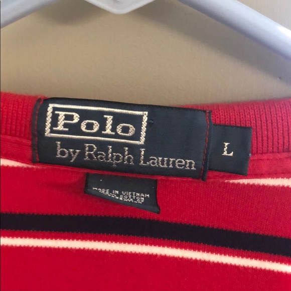 Men’s striped polo - polo Ralph Lauren Large - Picture 2 of 3